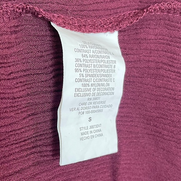 Altar'd State Velvet Floral Long Sleeve Ruffles - Picture 8 of 8